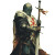 Knight Large Sword Side Vinyl Car Decal Sticker – Waterproof & UV-Resistant 4.0"