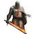 Templar Knight Fire Sword Vinyl Car Decal Sticker – Waterproof & UV-Resistant 4.0"