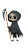 Cute Grim Reaper Kids Vinyl Car Decal Sticker – Waterproof & UV-Resistant 4.0"