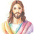 Cute Jesus Watercolor Vinyl Car Decal Sticker – Waterproof & UV-Resistant 4.0"