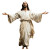 Jesus Outstretched Arms White Vinyl Car Decal Sticker – Waterproof & UV-Resistant 4.0"
