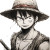 Monkey D Luffy Vinyl Car Decal Sticker – Waterproof & UV-Resistant 4.0"