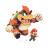 Bowser Chasing Mario Pixel Vinyl Car Decal Sticker – Waterproof & UV-Resistant 4.0"