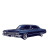 Dark Blue Chevy Impala Sticker Vinyl Car Decal Sticker – Waterproof & UV-Resistant 4.0"