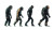 Evolution Ape To Robot Vinyl Car Decal Sticker – Waterproof & UV-Resistant 7.14"