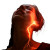 Lightning Bolts Neck Pain Vinyl Car Decal Sticker – Waterproof & UV-Resistant 4.0"