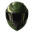 Olive Motorcycle Helmet Vinyl Car Decal Sticker – Waterproof & UV-Resistant 4.0"