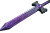 Purple Magical Sword Vinyl Car Decal Sticker – Waterproof & UV-Resistant 6.0"
