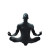 Smoke Man Meditating Sky Vinyl Car Decal Sticker – Waterproof & UV-Resistant 4.0"