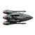 Space Ship Black Background Vinyl Car Decal Sticker – Waterproof & UV-Resistant 4.0"