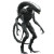 Xenomorph Minimalism Linen Contrast Vinyl Car Decal Sticker – Waterproof & UV-Resistant 4.0"