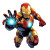 Cartoon Iron Man Fighting Vinyl Car Decal Sticker – Waterproof & UV-Resistant 4.0"