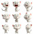 Cute 3D Cat Poses Vinyl Car Decal Sticker – Waterproof & UV-Resistant 4.0"