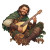 Halfling Bard Portrait Vinyl Car Decal Sticker – Waterproof & UV-Resistant 4.0"