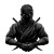 Ninja Front Pose Vector Vinyl Car Decal Sticker – Waterproof & UV-Resistant 4.0"