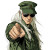 Vintage Cartoon Soldier Pointing Vinyl Car Decal Sticker – Waterproof & UV-Resistant 4.0"