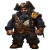 Warcraft Dwarf Pirate Vinyl Car Decal Sticker – Waterproof & UV-Resistant 4.0"