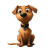 Dog Pixar Style Vinyl Car Decal Sticker – Waterproof & UV-Resistant 4.0"