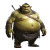 Fat Obese Orc Vinyl Car Decal Sticker – Waterproof & UV-Resistant 4.0"