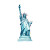 Modern American Flag Statue Liberty Vinyl Car Decal Sticker – Waterproof & UV-Resistant 4.0"