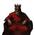 Old King Red Throne Vinyl Car Decal Sticker – Waterproof & UV-Resistant 4.0"