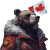 Realistic Man Bear Canadian Vinyl Car Decal Sticker – Waterproof & UV-Resistant 4.0"