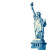 Statue Liberty American Flag Vinyl Car Decal Sticker – Waterproof & UV-Resistant 4.0"