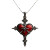 Cross Heart Pendant Gothic Vinyl Car Decal Sticker – Waterproof & UV-Resistant 4.0"