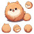 Cute Pomeranian Chibi Vinyl Car Decal Sticker – Waterproof & UV-Resistant 4.0"