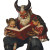 Grandpa Krampus Reading Book Vinyl Car Decal Sticker – Waterproof & UV-Resistant 4.0"