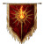 Medieval Heraldic Burning Stake Vinyl Car Decal Sticker – Waterproof & UV-Resistant 4.0"