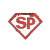 Superhero Sp Logo Vinyl Car Decal Sticker – Waterproof & UV-Resistant 4.0"