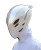 Cyberpunk Silver Mask Helmet Vinyl Car Decal Sticker – Waterproof & UV-Resistant 4.0"