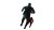 Ethnic Man Subway Chase Vinyl Car Decal Sticker – Waterproof & UV-Resistant 7.14"