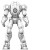 Giant Battle Mecha Blueprint Vinyl Car Decal Sticker – Waterproof & UV-Resistant 4.0"