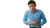Indonesian Man Gastric Pain Restaurant Vinyl Car Decal Sticker – Waterproof & UV-Resistant 7.14"