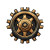 Steampunk Cog Icon Vinyl Car Decal Sticker – Waterproof & UV-Resistant 4.0"