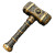 Steampunk Hammer Vinyl Car Decal Sticker – Waterproof & UV-Resistant 4.0"