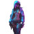 Wasteland Cyberpunk Rave Girl Vinyl Car Decal Sticker – Waterproof & UV-Resistant 4.0"