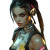 Cyberpunk Female Chromed Realistic Vinyl Car Decal Sticker – Waterproof & UV-Resistant 4.0"