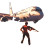 Man Dogs Zombies Airplane Vinyl Car Decal Sticker – Waterproof & UV-Resistant 4.0"