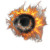 Burning Eye Dark Void Vinyl Car Decal Sticker – Waterproof & UV-Resistant 4.0"