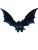 Dark Fantasy Angelic Bat Vinyl Car Decal Sticker – Waterproof & UV-Resistant 4.0"