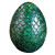 Dragon Egg Emerald Green Vinyl Car Decal Sticker – Waterproof & UV-Resistant 4.0"