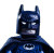 Angry Blue Lego Batman Vinyl Car Decal Sticker – Waterproof & UV-Resistant 4.06"