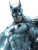 Batman Silver Suit Glowing Eyes Vinyl Car Decal Sticker – Waterproof & UV-Resistant 4.0"