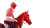 Horse Racing Jockey Vinyl Car Decal Sticker – Waterproof & UV-Resistant 7.14"