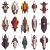 Pixel Spaceships Grid Vinyl Car Decal Sticker – Waterproof & UV-Resistant 4.0"