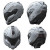 Scifi Helmet Design Reference Vinyl Car Decal Sticker – Waterproof & UV-Resistant 4.0"