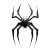Spiderman Logo Black White Vinyl Car Decal Sticker – Waterproof & UV-Resistant 4.0"